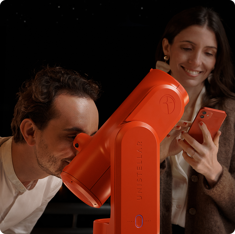 Unistellar ODYSSEY PRO Red Edition Smart Telescope - Compact, Lightweight and User-Friendly Telescope